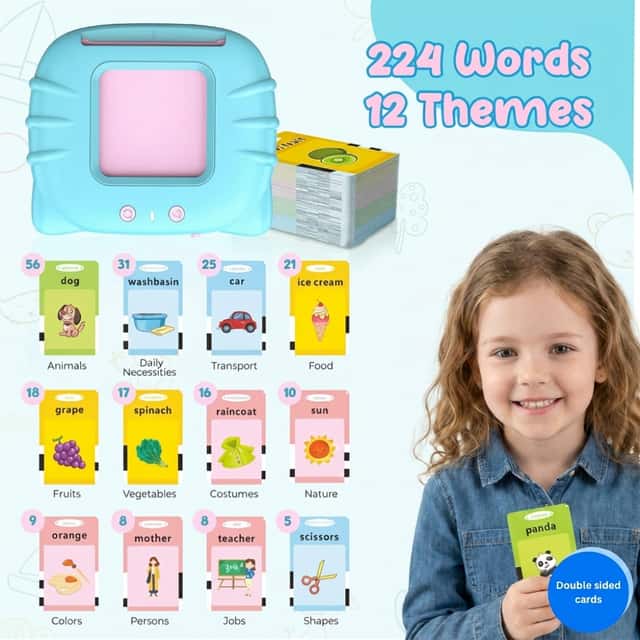 Talking Flashcards for Kids (224 Words)